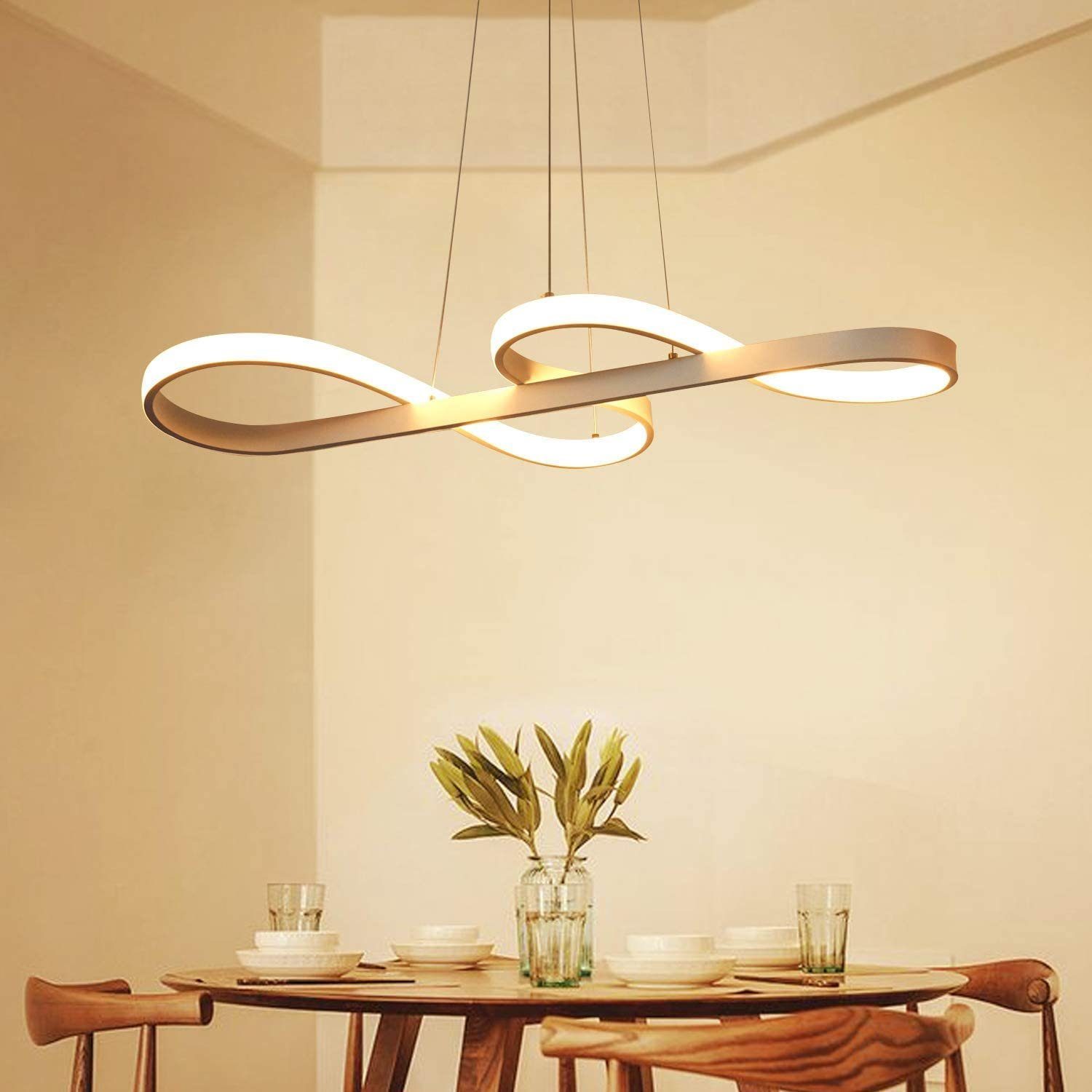 ZMH moderni LED-riippuvalaisin, 150 cm pitkä, 47 W, himmennettävä