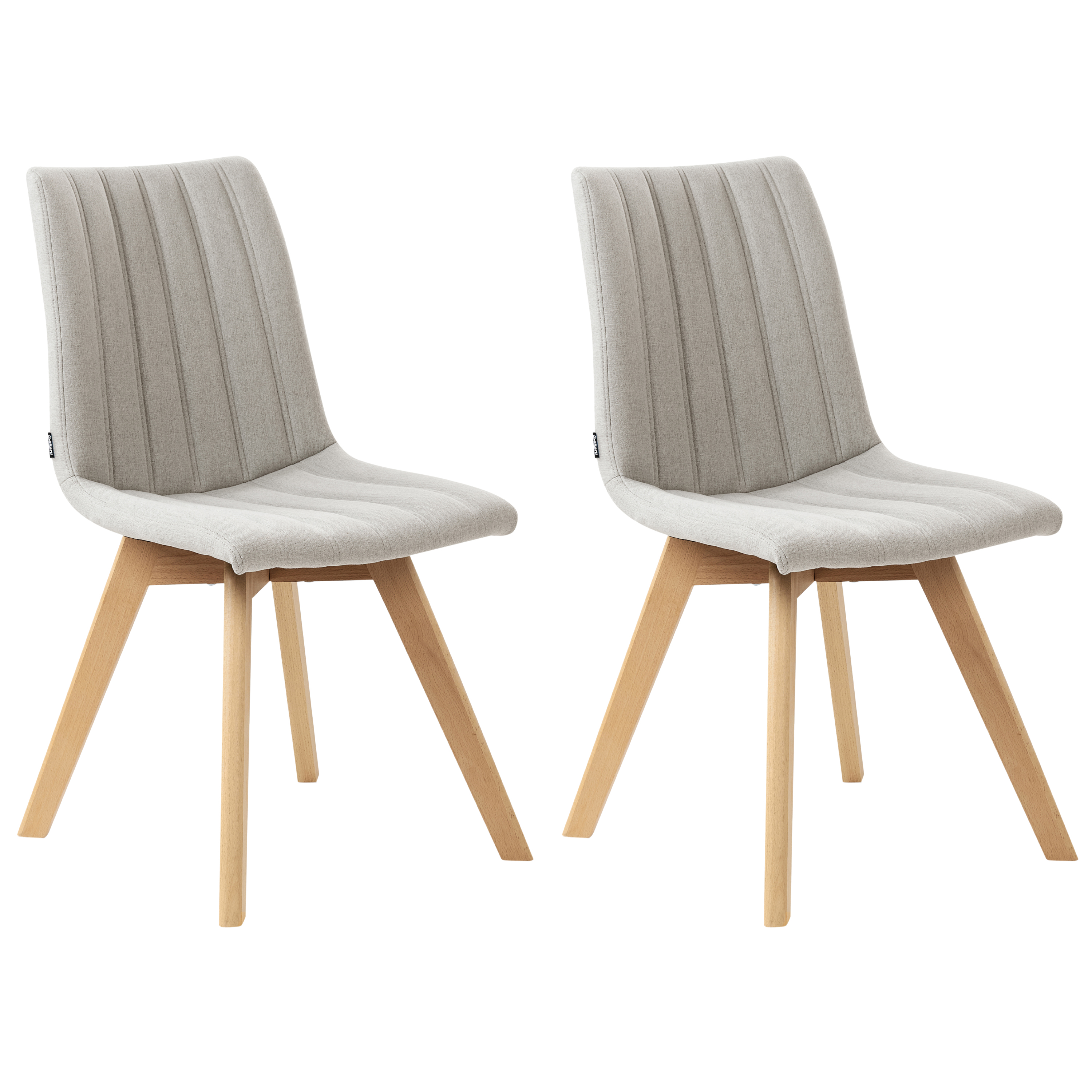 Ruokatuolisetti 2 kpl CALGARY Vaaleanharmaa