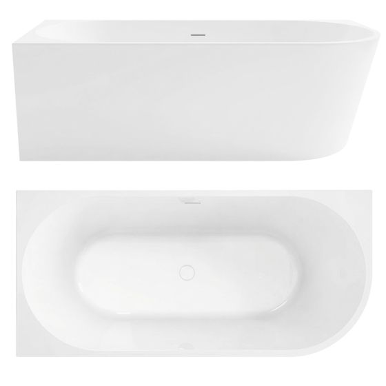 Rea kulma-amme Bellanto 160 vasen harjattu kultatulppa, 159X79,5X58CM