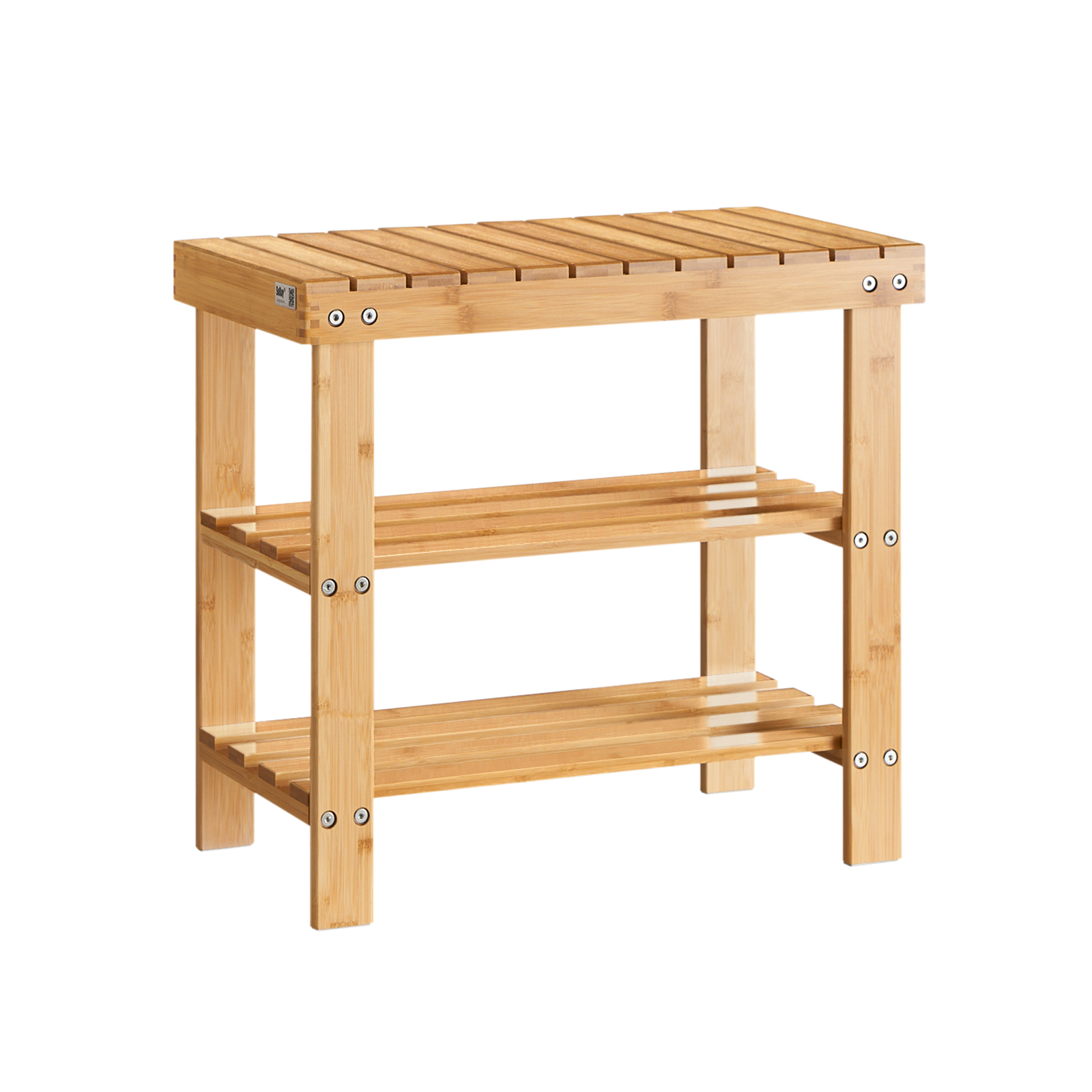 SoBuy Bambu kenkäkaappi luonnollinen FSR02-K-N