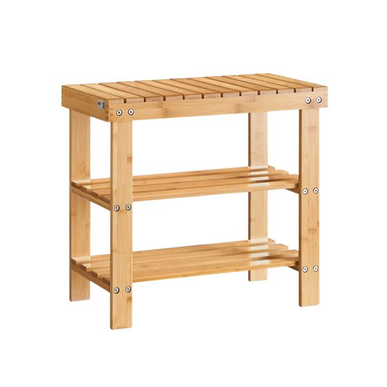 SoBuy Bambu kenkäkaappi luonnollinen FSR02-K-N