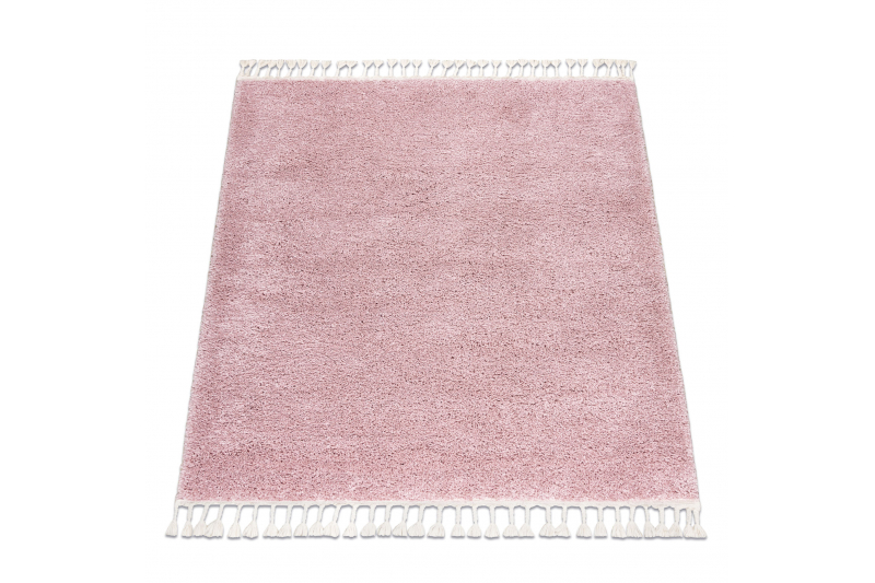 Matto BERBER square 9000 vaaleanpunainen Tupsut berbery Marokkolainen shaggy 120x120 cm