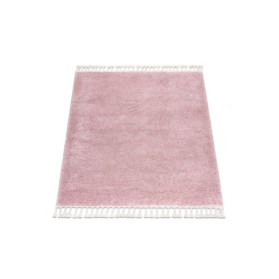 Matto BERBER square 9000 vaaleanpunainen Tupsut berbery Marokkolainen shaggy 120x120 cm