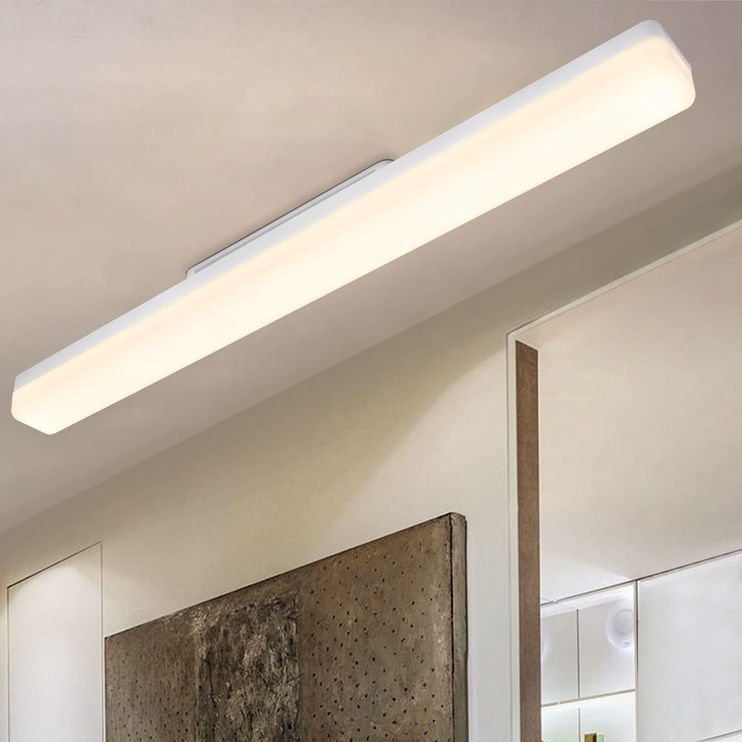 NETTLIFE LED - keittiön kattovalaisin 24 W, päivänvaloinen kattovalaisin, 60 cm, 4000 K, neutraalin valkoinen