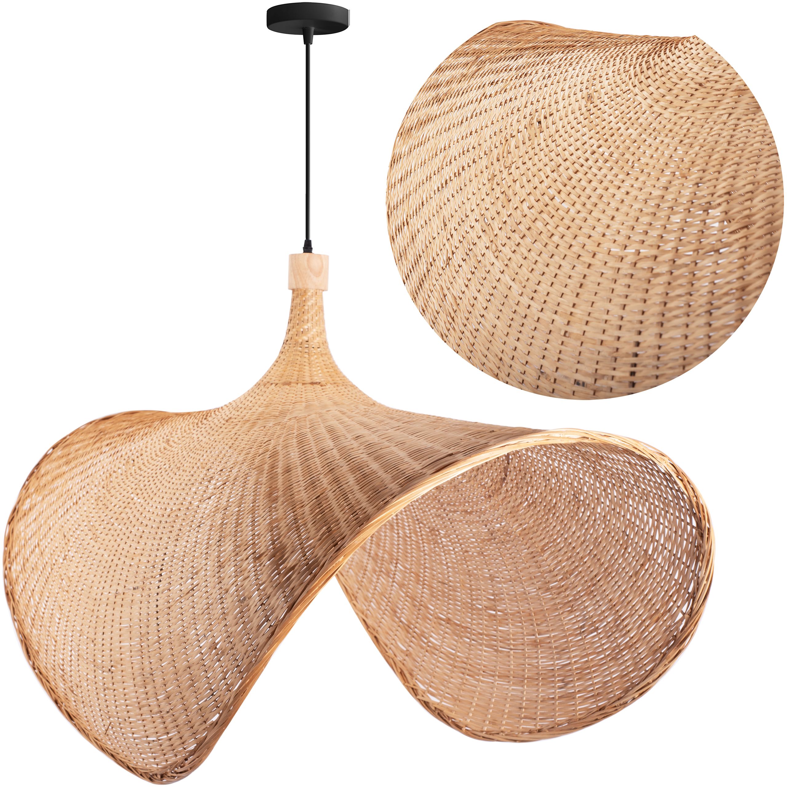 TOOLIGHT riippuva kattovalaisin APP1640-1C BOHO beige, 100x100x60cm