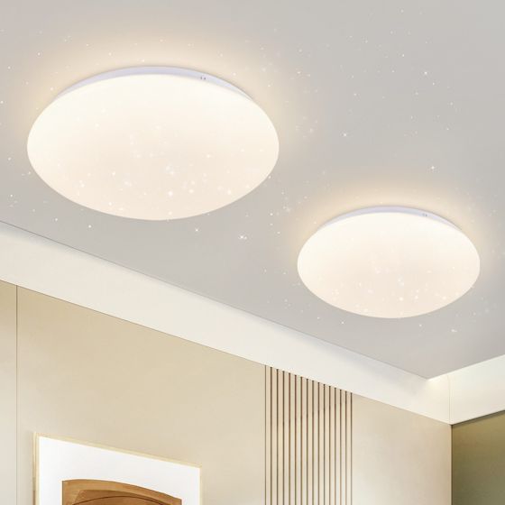 NETTLIFE Second LED - kattovalaisin olohuoneeseen - Ø 16, 5 cm, 4000 K, 5 W, Neutraali valkoinen, Käytävä, Lasten makuuhuone