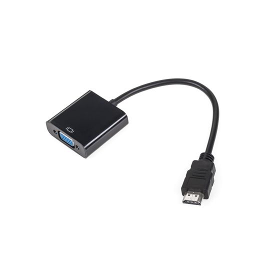 Sovitinliitin HDMI-pistoke - VGA-pistoke + AUDIO