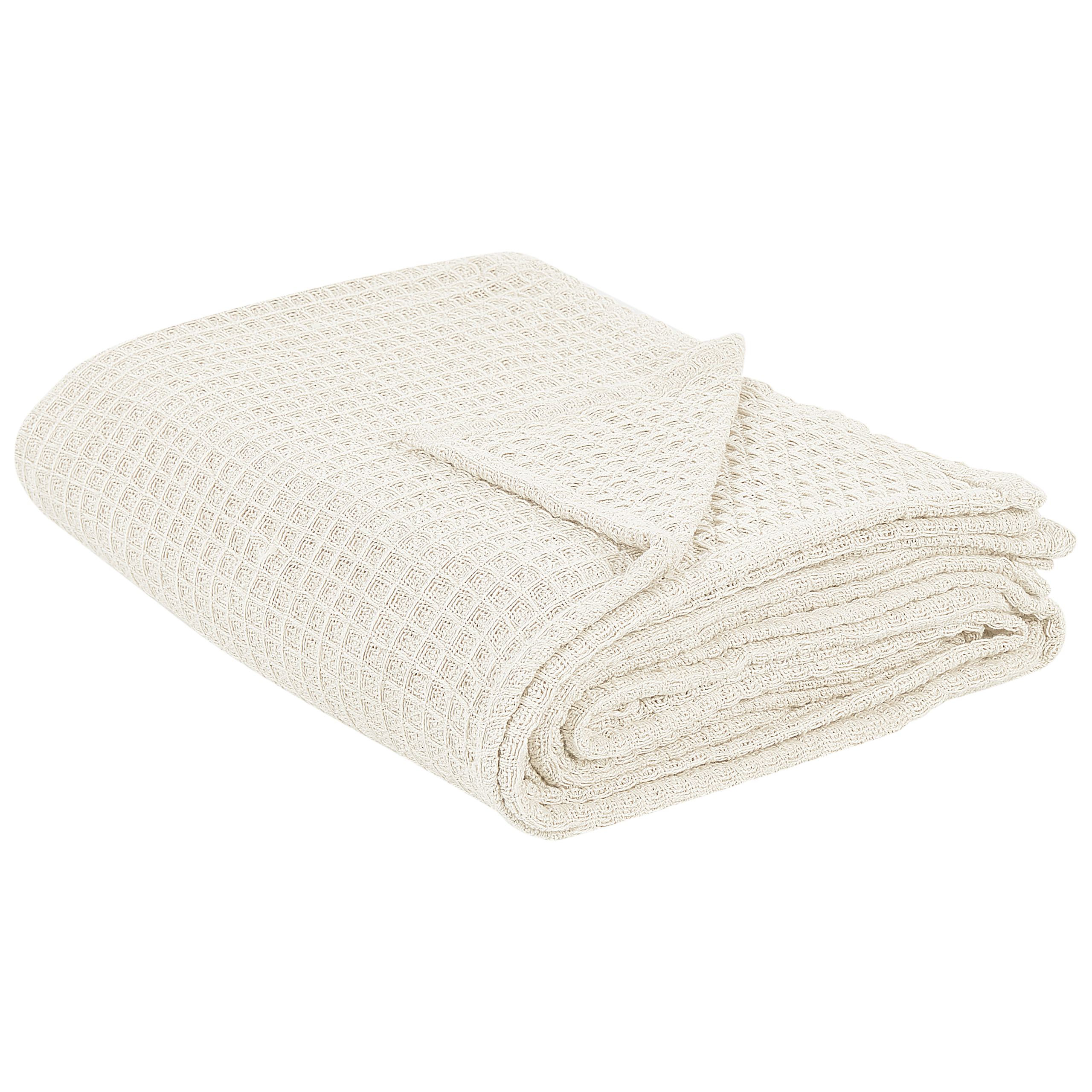 Päiväpeitto CHAGYL puuvilla 220 x 240 cm Vaaleanbeige