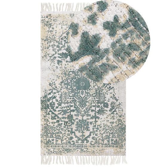 Matto BOYALI Vaaleanbeige 80 x 150 cm viskoosi