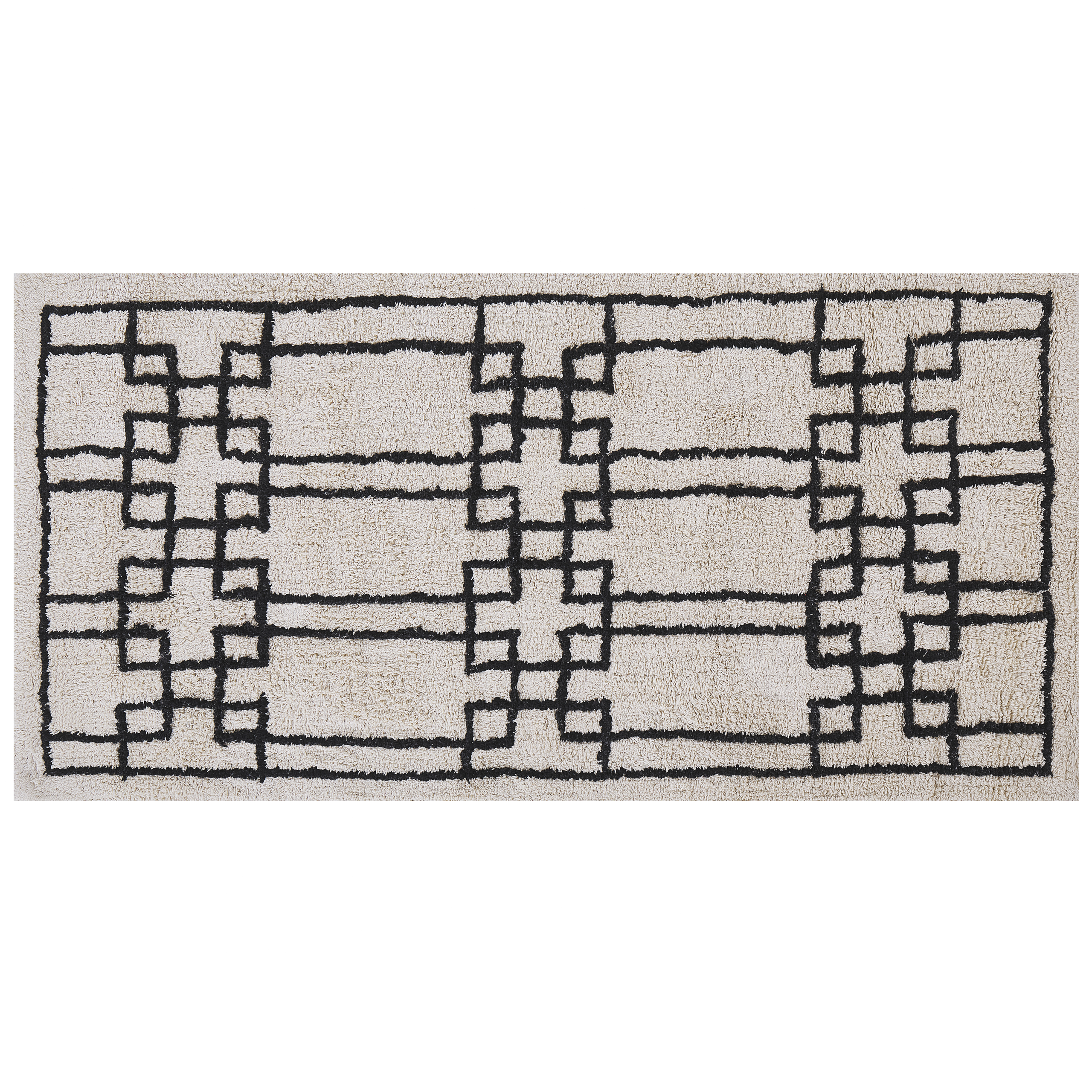 Matto TURHAL Beige 80 x 150 cm Puuvilla