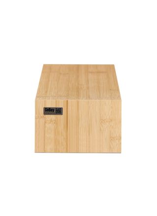 SoBuy Bambunäyttöteline FRG198-N luonnonmateriaali 2-lokeroinen