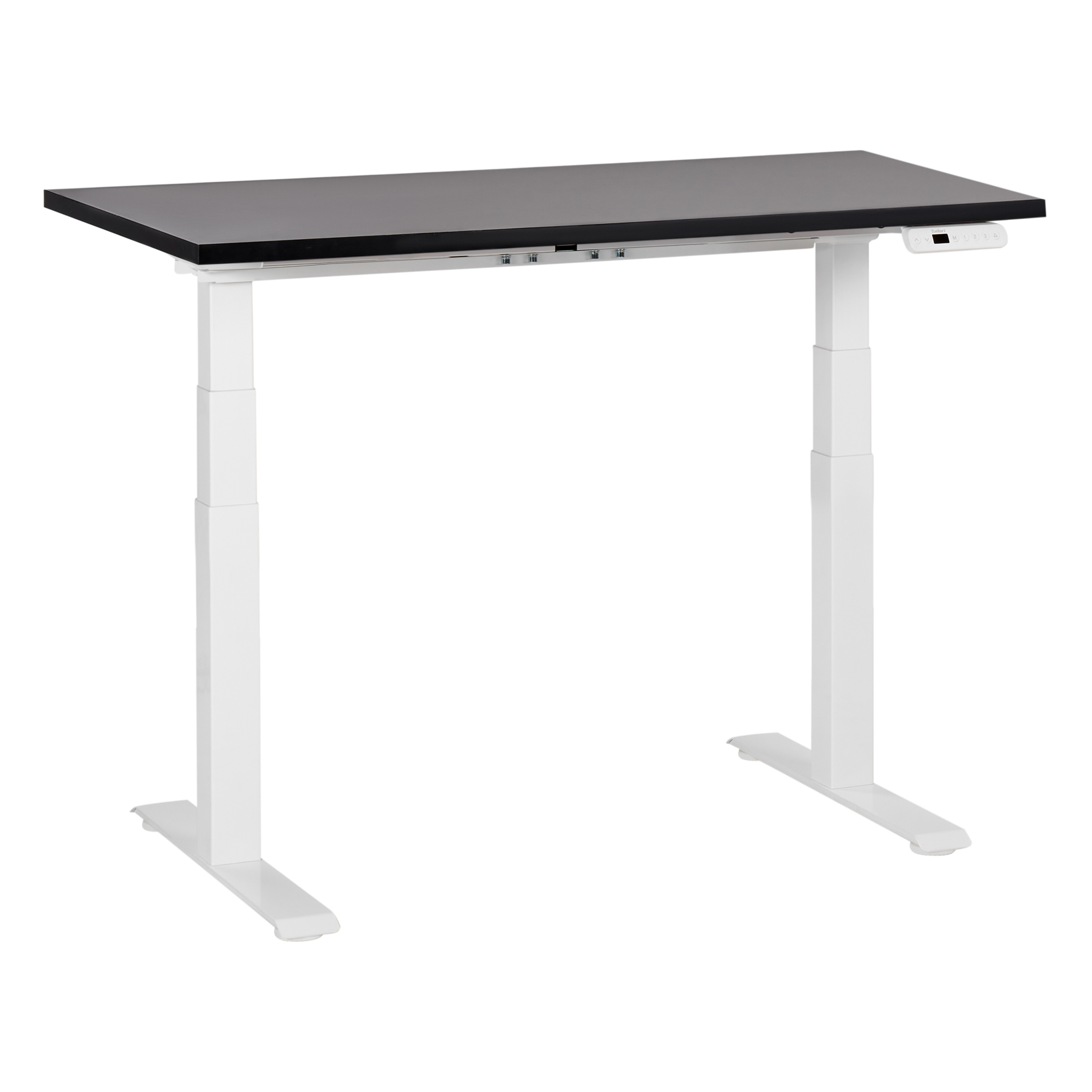 Työpöytä sähkösäädettävä DESTINES 120 cm 72 cm Musta/valkoinen