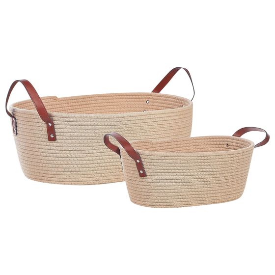 Korisetti 2 kpl GISSAR Puuvilla Vaaleanbeige