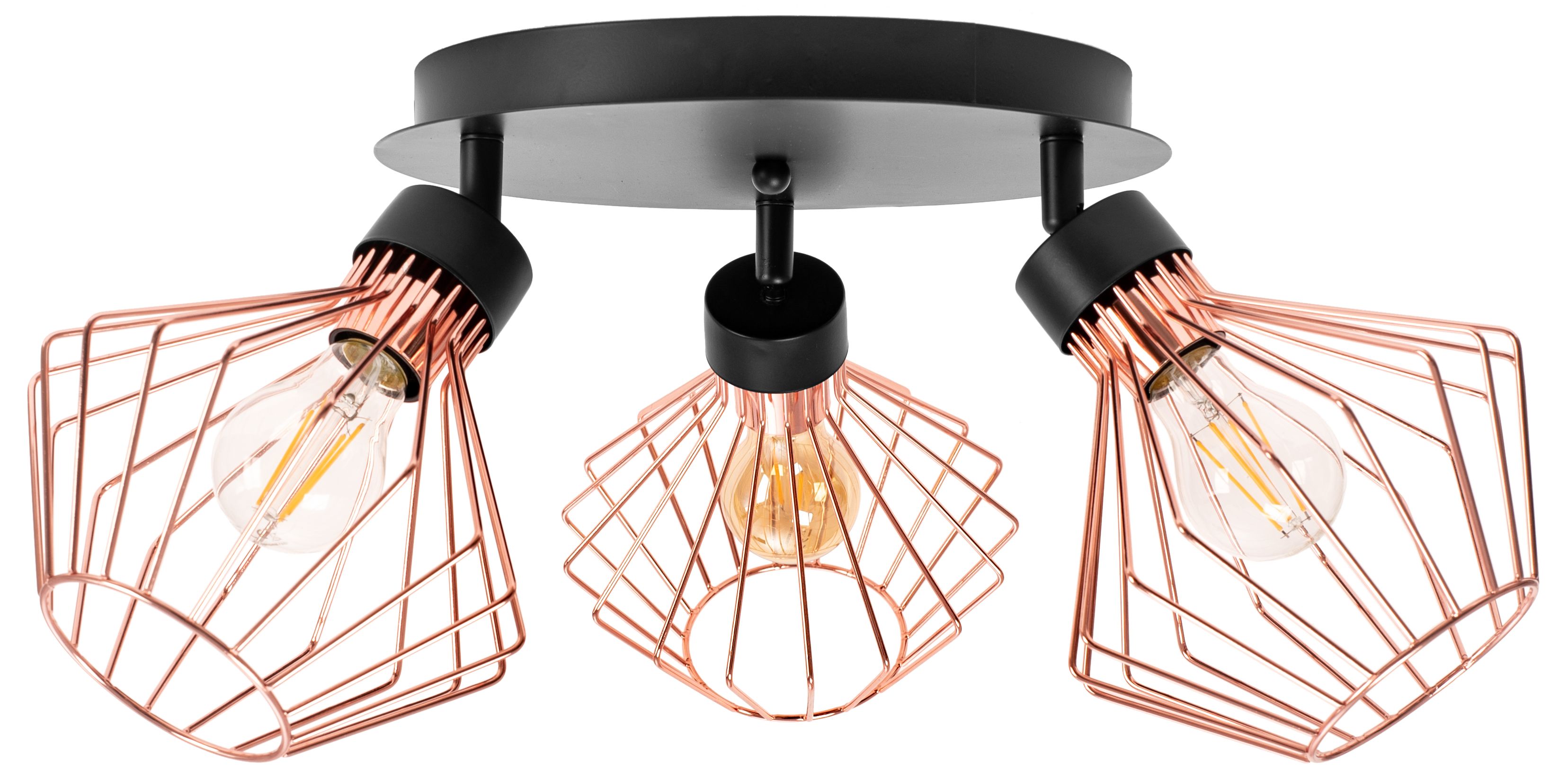 TOOLIGHT kattovalaisin APP536-3C musta, 40X40X27, 5CM