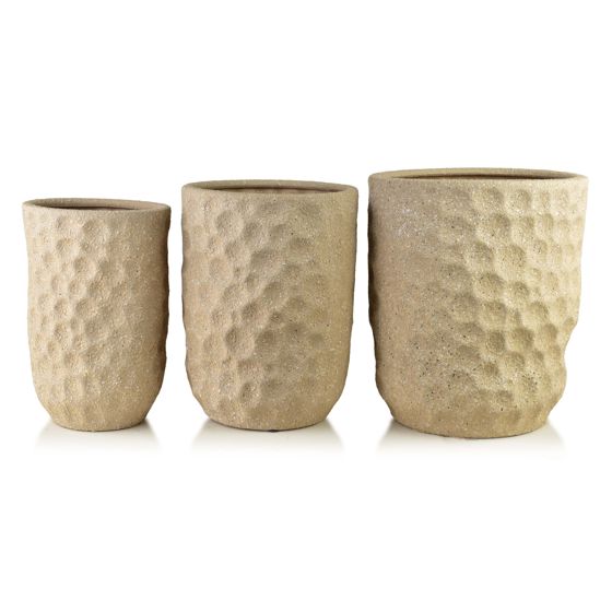 Suojaruukut keraaminen MONDEX Neva 39x39x46 beige 3kpl