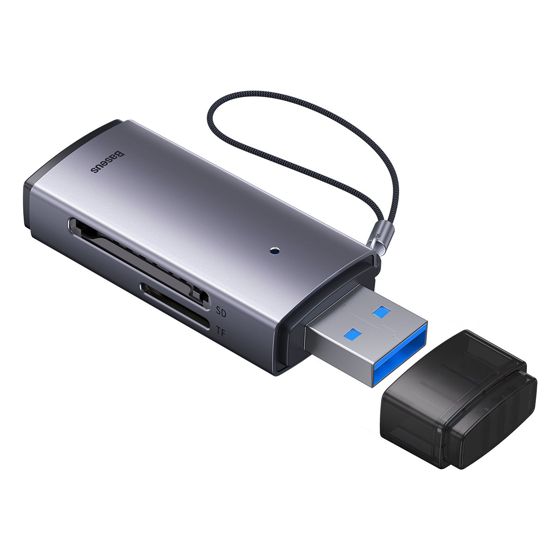 Lite-sarjan SD/TF USB-kortinlukijasovitin harmaa