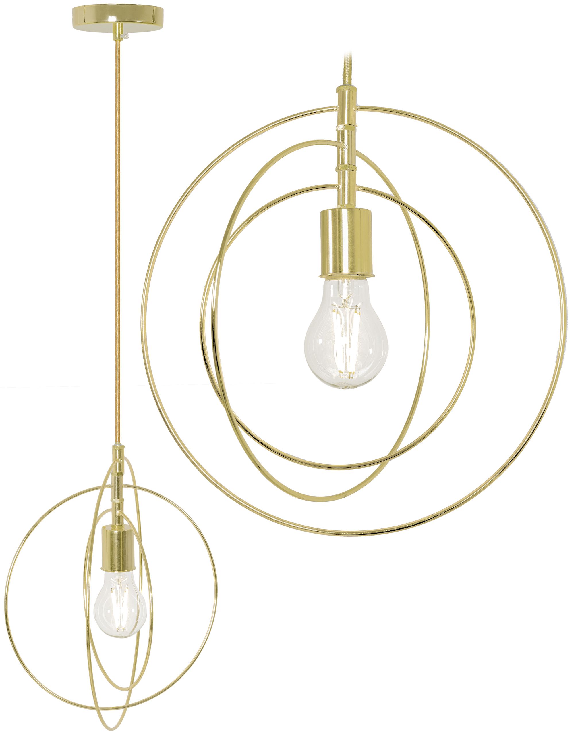 TOOLIGHT riippuva kattovalaisin APP286-1CP kulta, 30x30x30cm