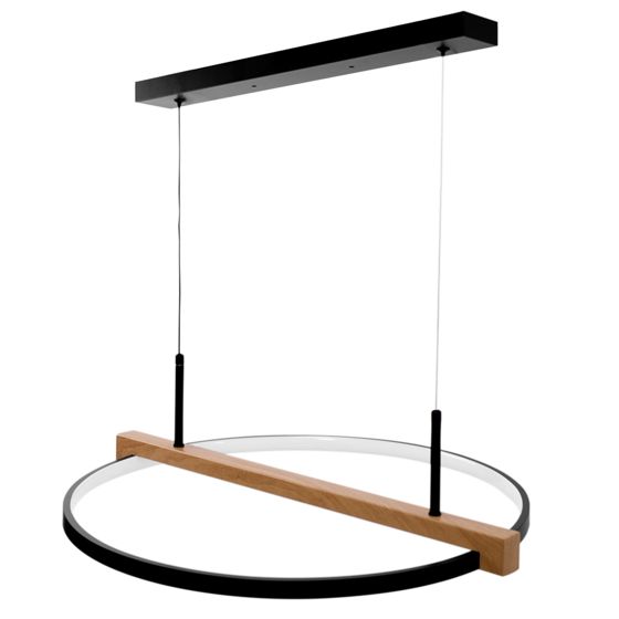 TOOLIGHT riippuva kattovalaisin LED APP1530-CP musta, 54x60x45cm