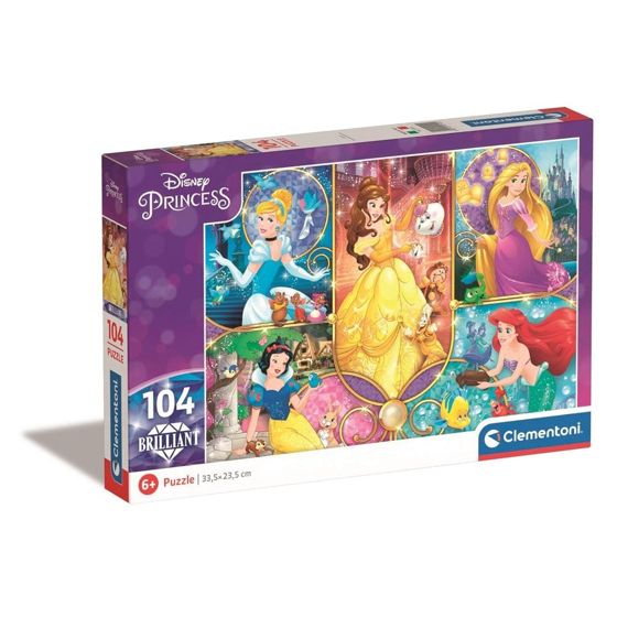 Clementoni Palapeli 104 Brilliant Prinsessat 2