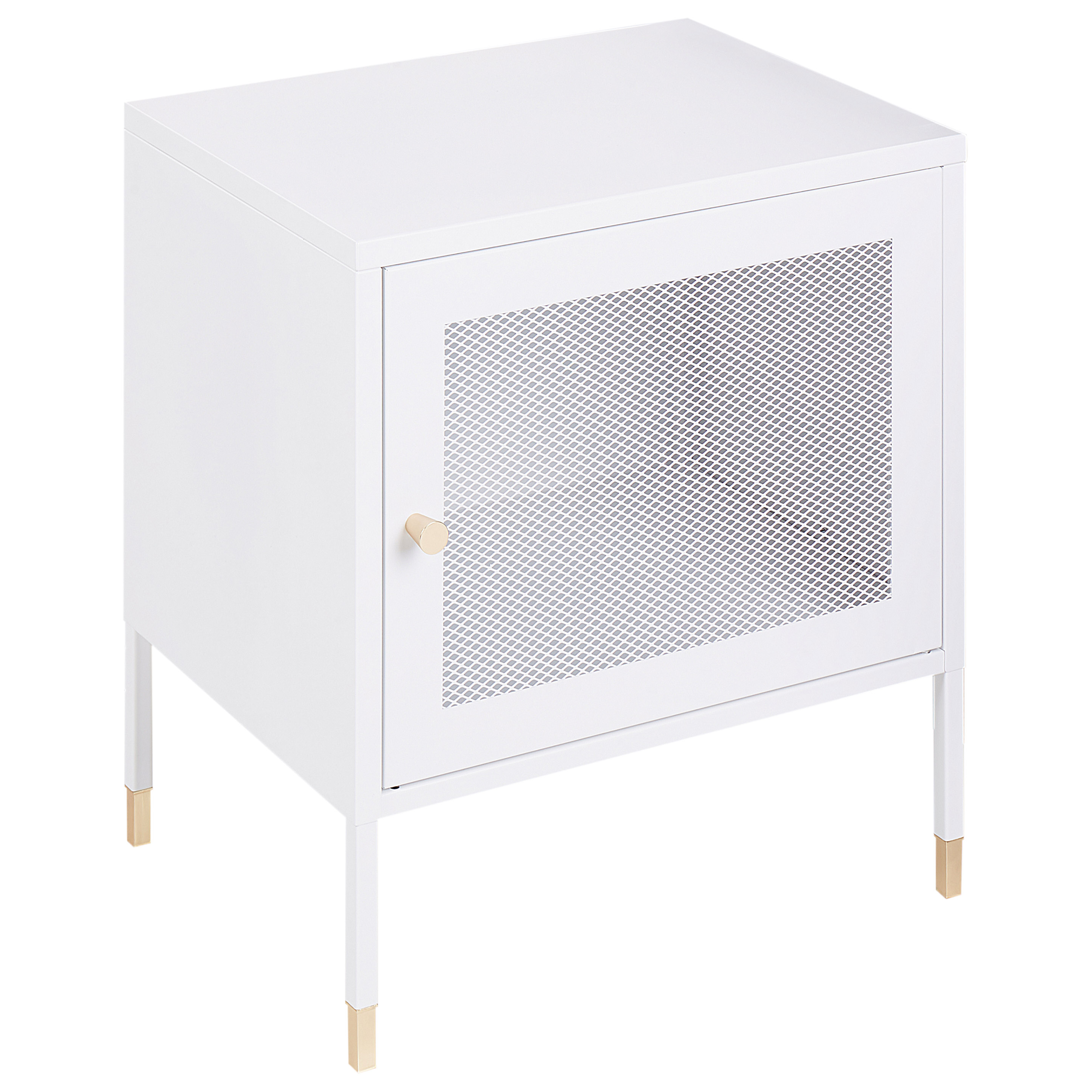 Yöpöytä OSSETT metalli Valkoinen