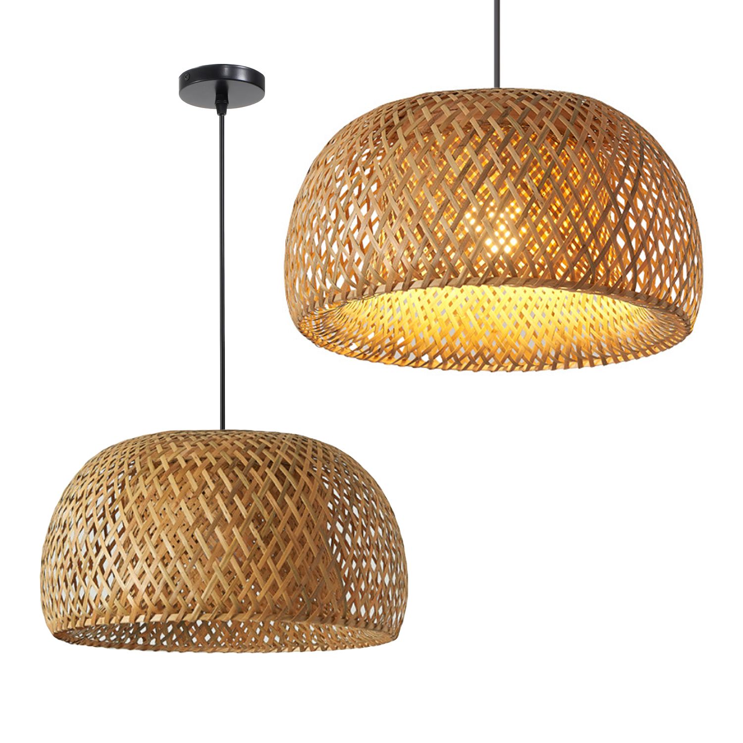 TOOLIGHT riippuva kattovalaisin APP886-1CP NATURAL BOHO ruskea, 20, 5x38x90cm