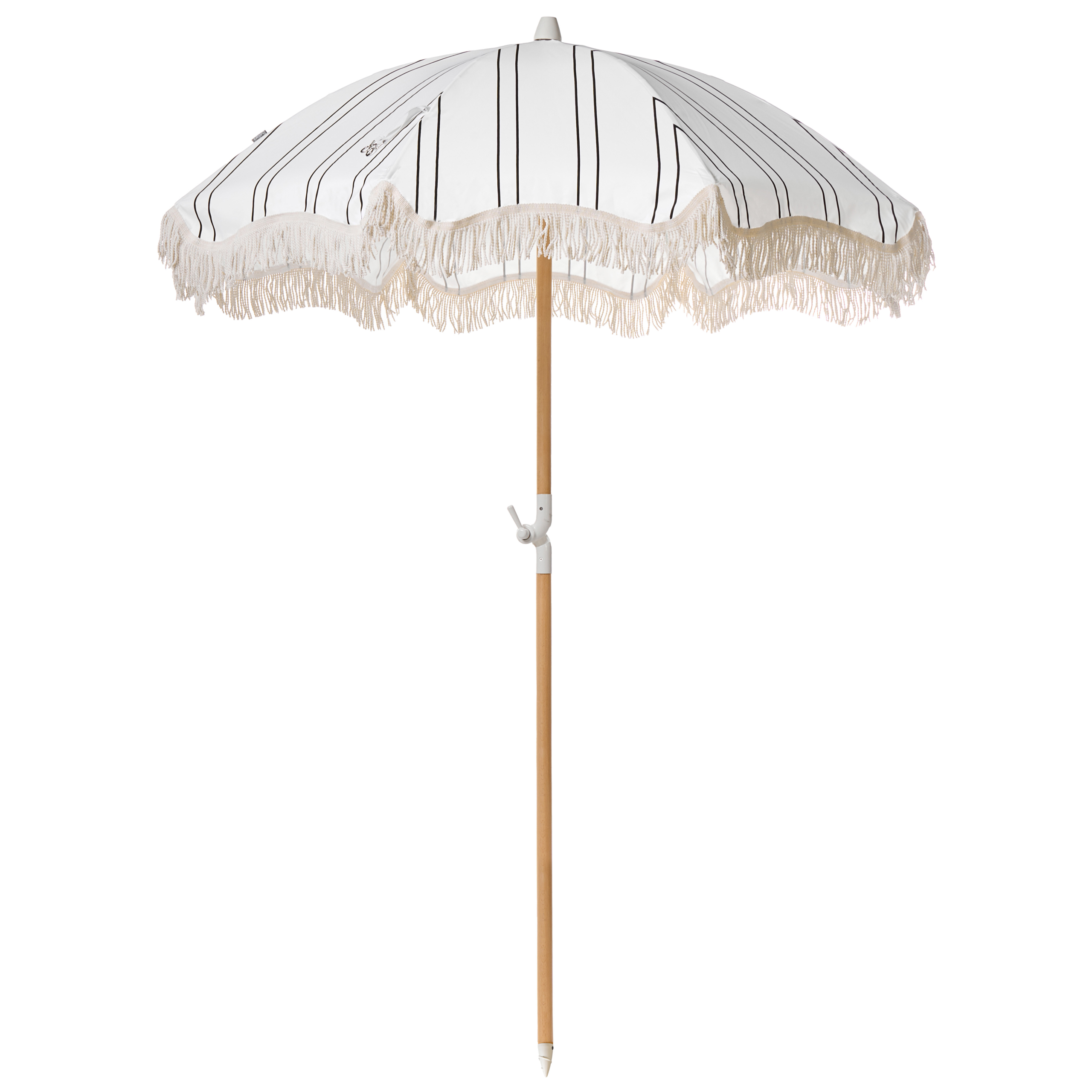 Aurinkovarjo 155 cm MONDELLO Valkoinen/musta