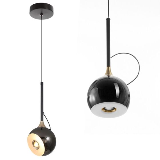 TOOLIGHT riippuva kattovalaisin G087-1CP mustakromi, 30x13x30cm