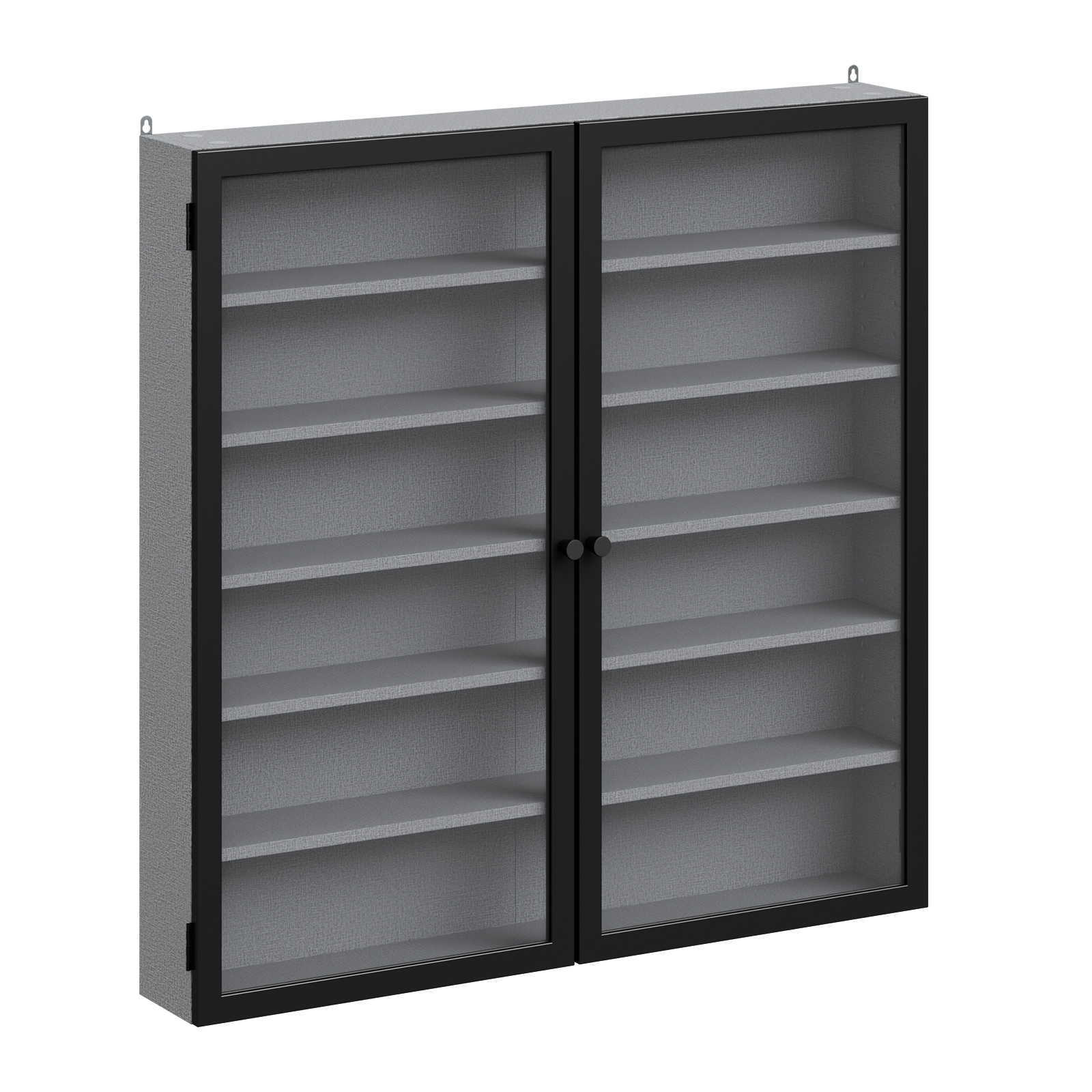 Seinäkaappi säädettävillä hyllyillä harmaa 80.0x12.2x80.0 FSB113-H-DG