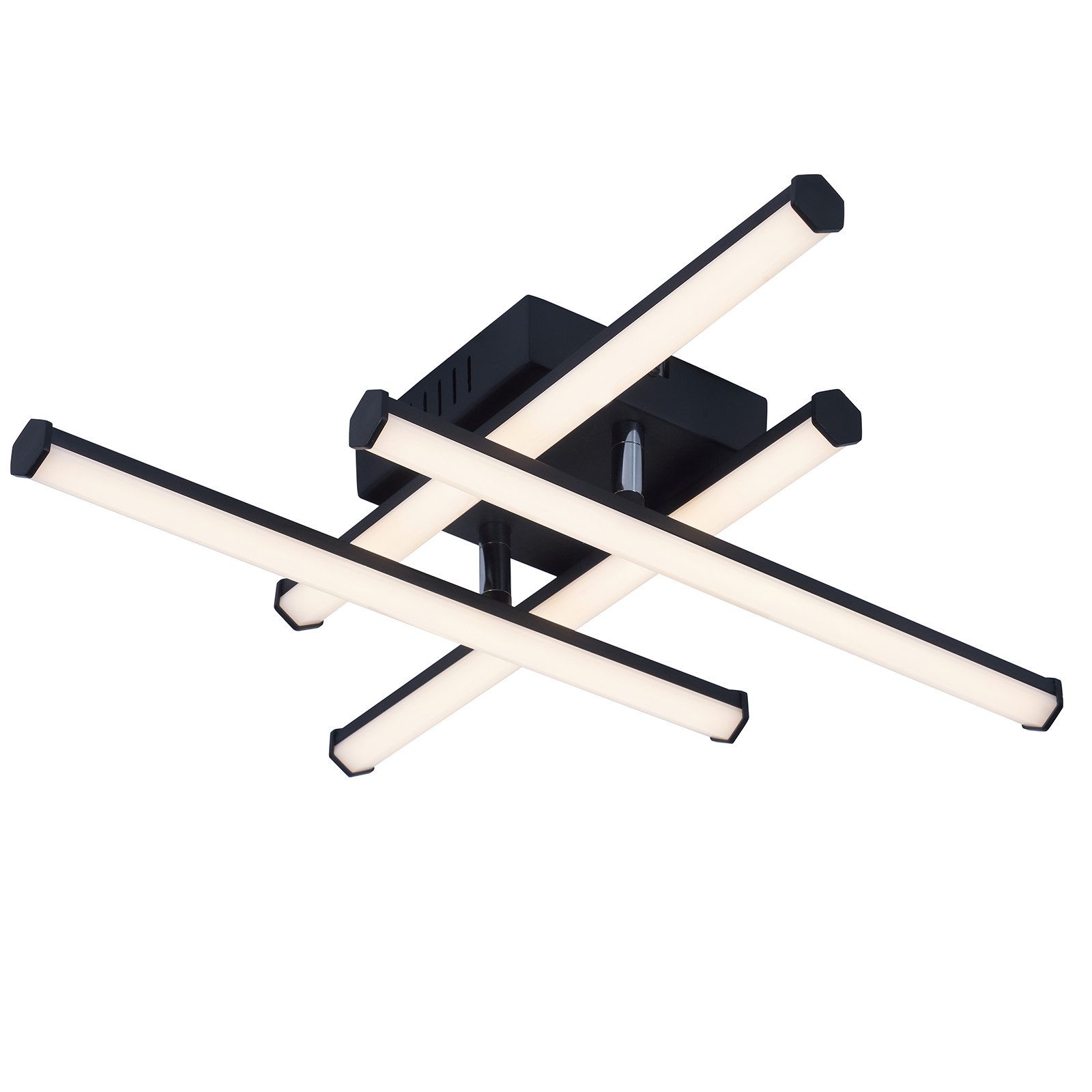 NETTLIFE LED - kattovalaisin, olohuoneeseen, moderni Kattovalaisin, musta, 24W, sisustussuunnittelu, 3000K, lämmin Valkoinen