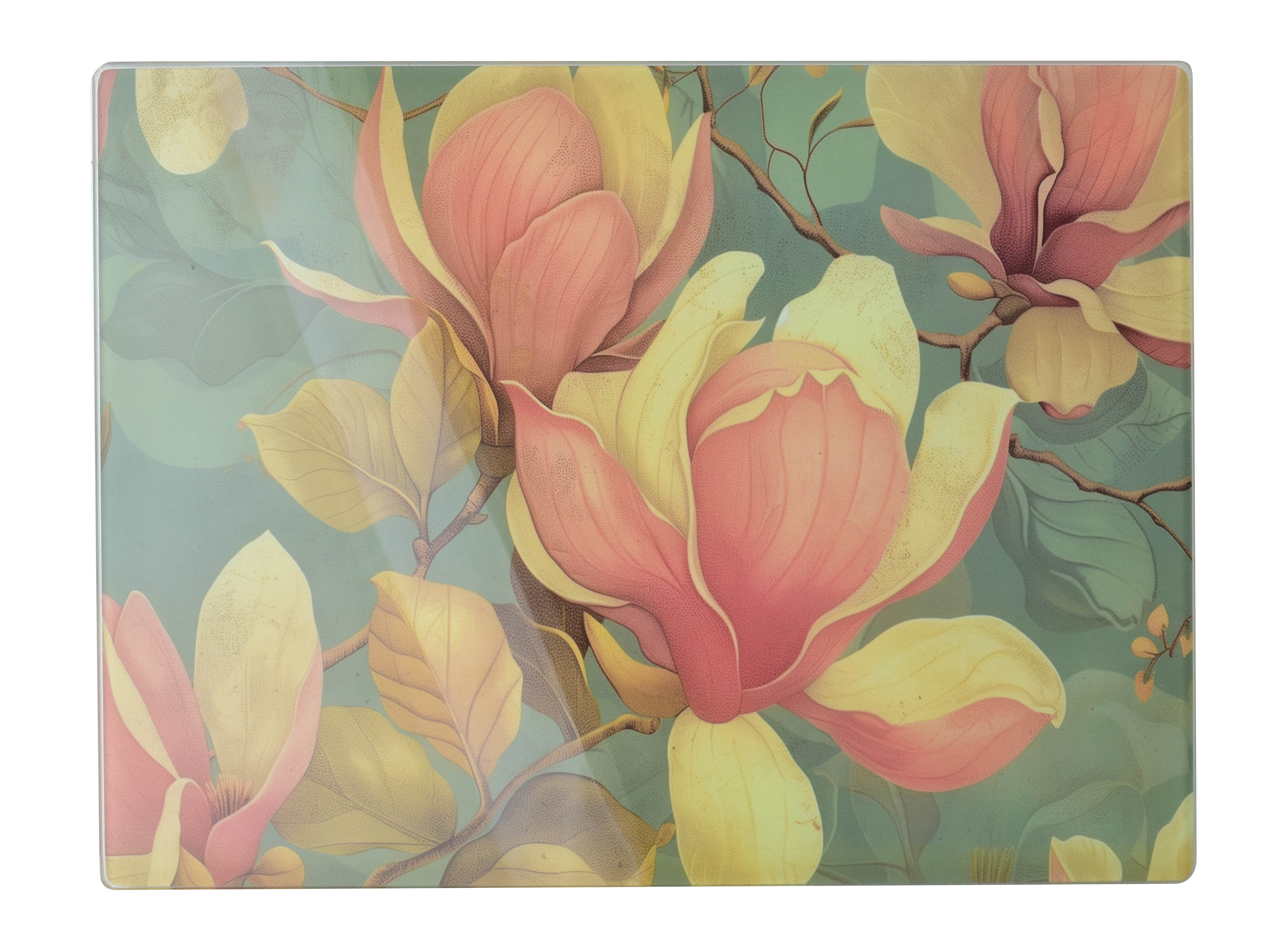 Leikkuulauta lasi Allesken Aria 40x30 magnolia 1pc