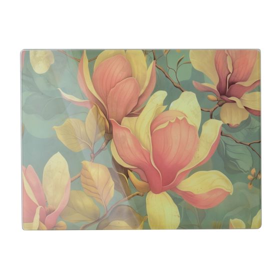 Leikkuulauta lasi Allesken Aria 40x30 magnolia 1pc