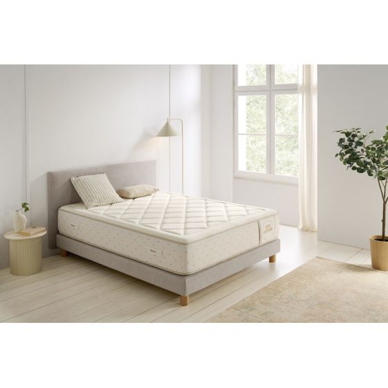 Pussijousipatja Cotton Nature Spring, 30cm - 180 cm - Moonia