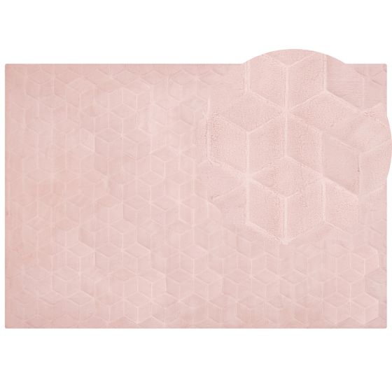 Tekoturkismatto THATTA Vaaleanpunainen 160 x 230 cm