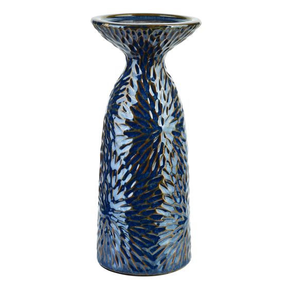 Kynttilänjalka keramiikka Yarine Blue 11x10x25,5 sininen 1kpl