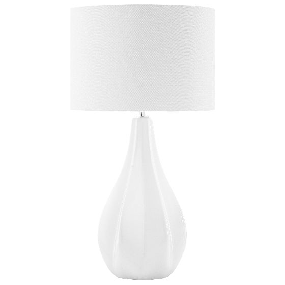 Pöytävalaisin SANTEE posliini Luonnonvalkoinen