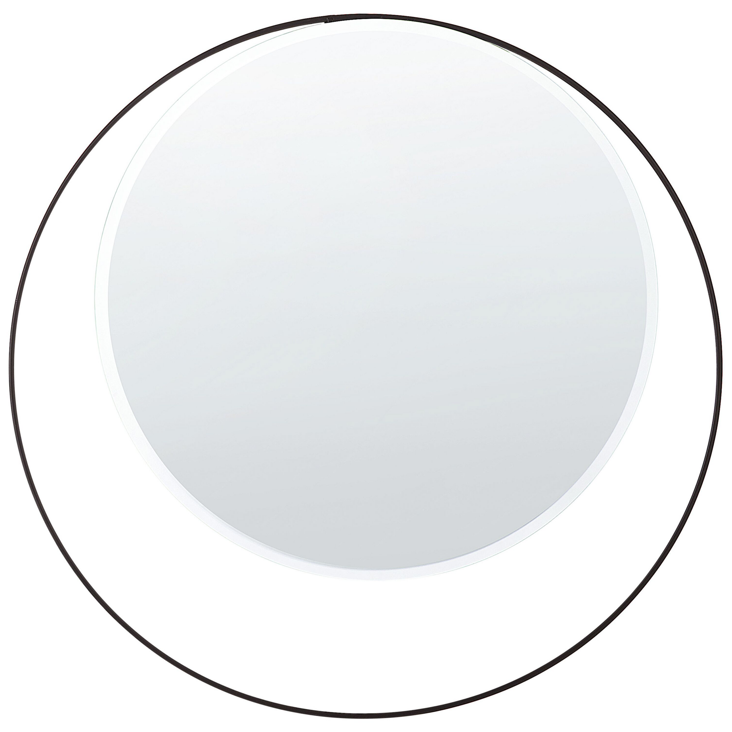 Seinäpeili AGDE 50 cm 50 cm metalli Musta