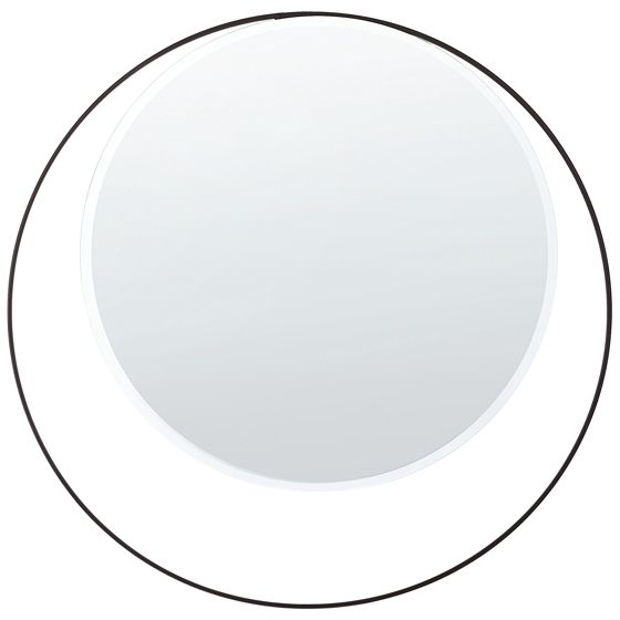 Seinäpeili AGDE 50 cm 50 cm metalli Musta