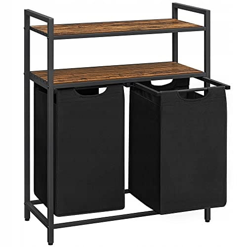 Pyykkikori BLH211B01, 2 lokeroa, 2 × 46 l, musta