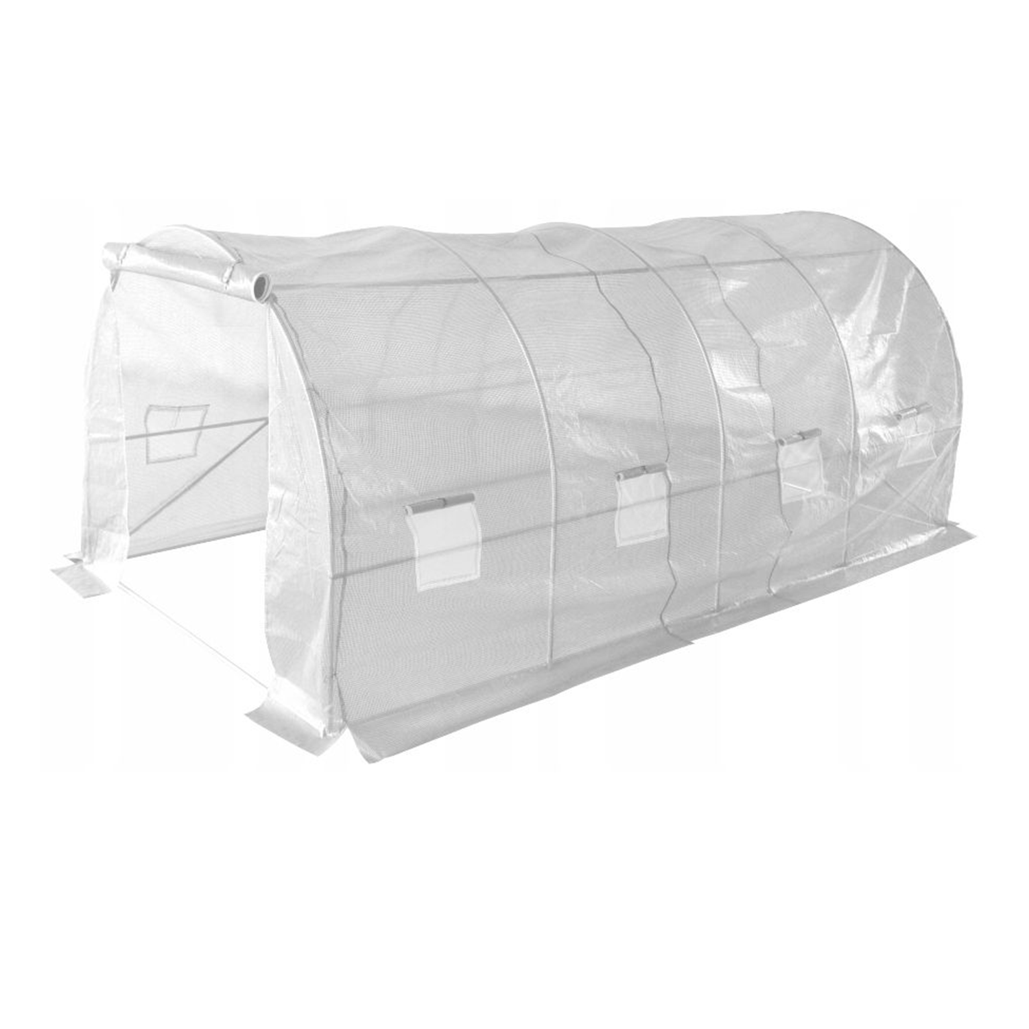 Puutarhakalvotunneli 400 x 250 x 200 cm, läpinäkyvällä UV-12-kalvolla