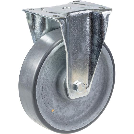 160 mm:n kiinteä pyörä, jossa on harmaa sähköä johtava termoplastinen polyuretaani.