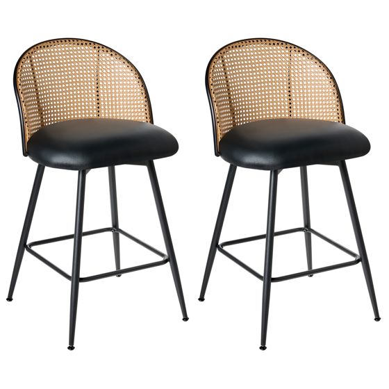 Baarituolisetti 2 kpl NATHAN pyörivä Musta