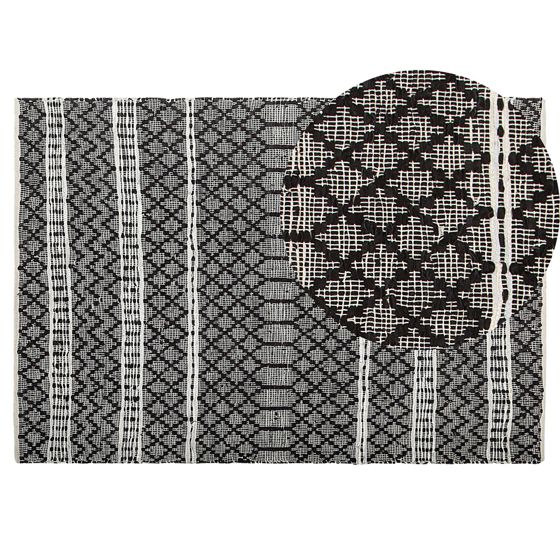 Matto FEHIMLI Musta 140 x 200 cm nahka