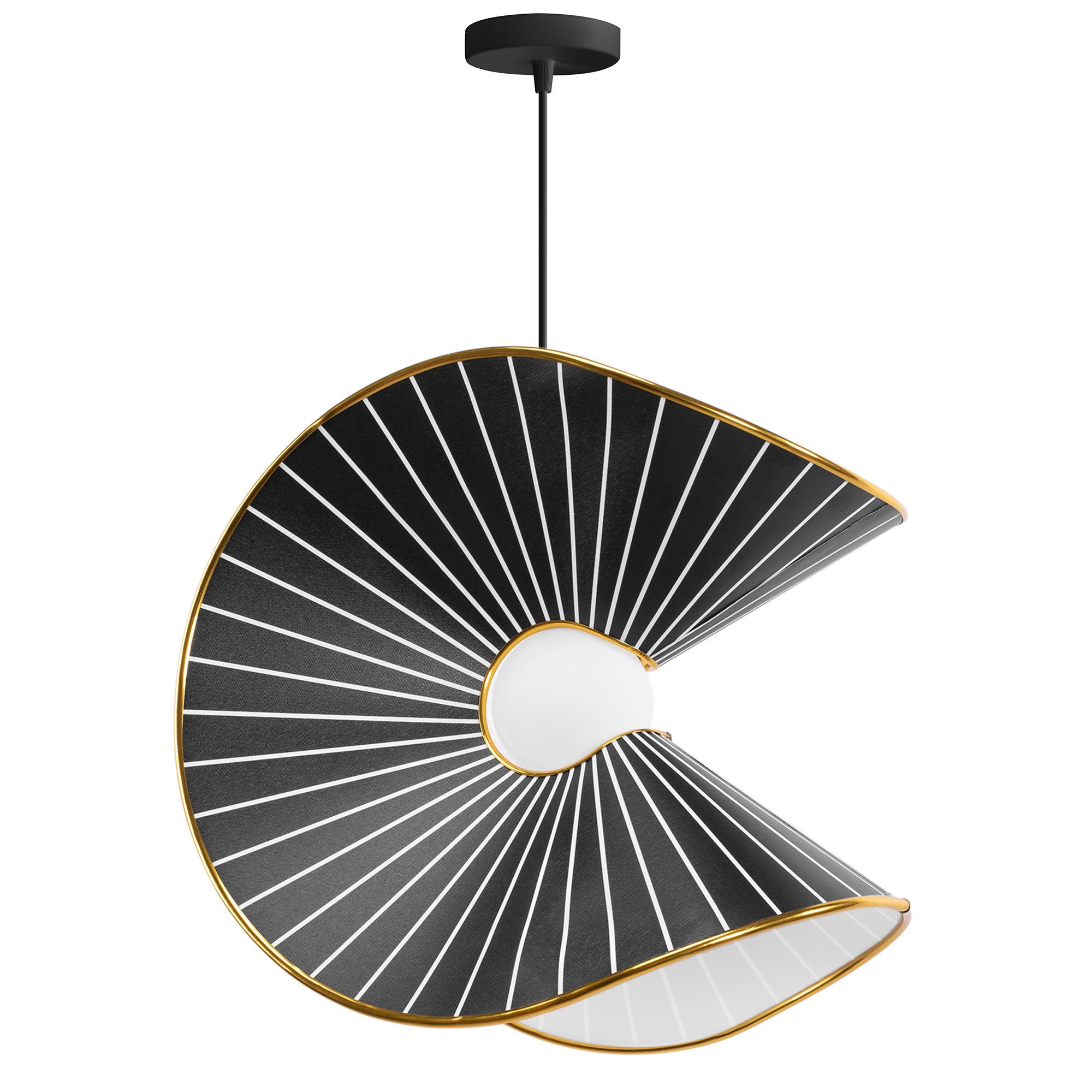 TOOLIGHT riippuvalaisin APP1500-1CP Musta-kulta, 40x40x40cm