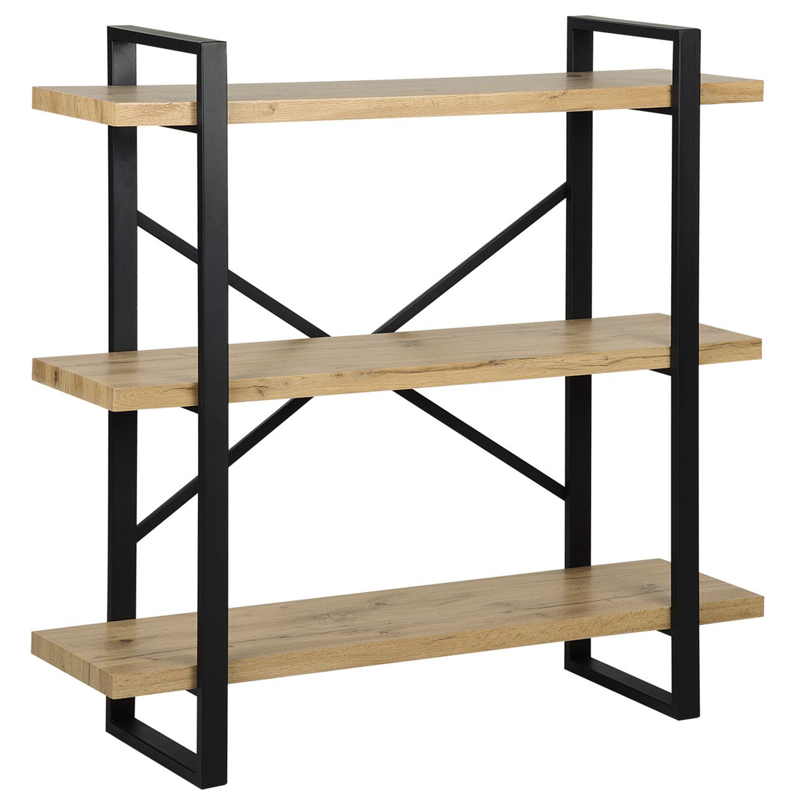 Kirjahylly 3-tasoinen TIMBER 111 cm Vaaleanruskea