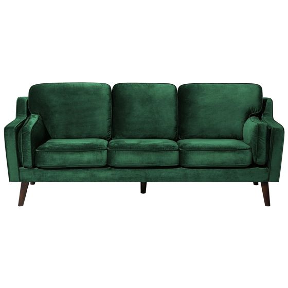 Sohva LOKKA sametti Smaragdinvihreä 3-istuttava