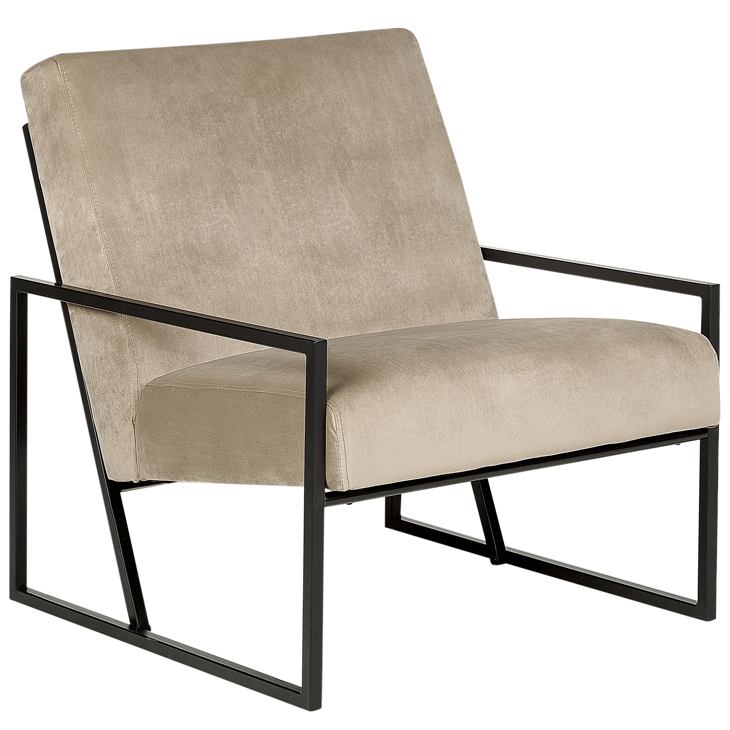 Nojatuoli DELARY Sametti Ruskeanharmaa
