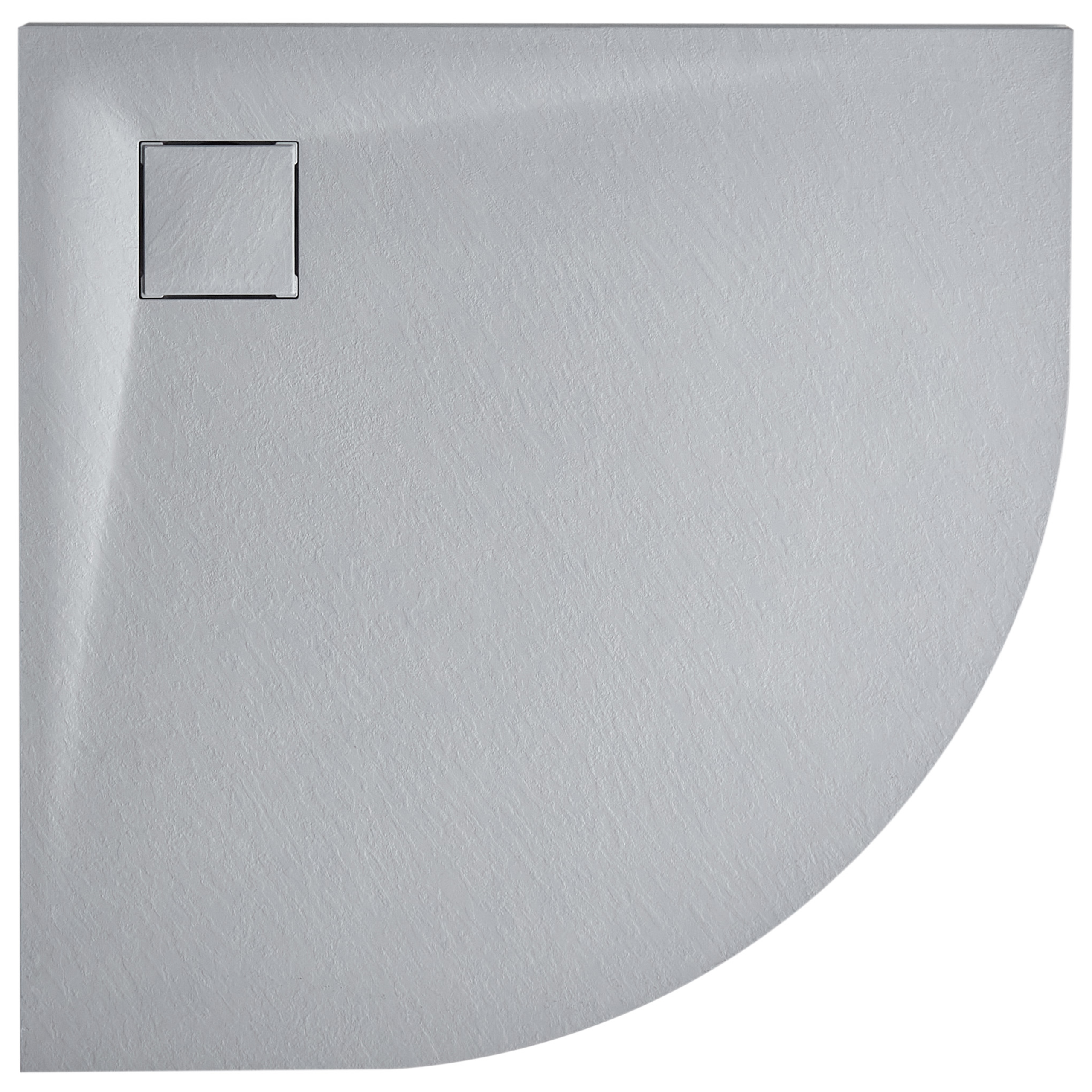 Suihkuallas PARON 80 x 80 x 3 cm Harmaa