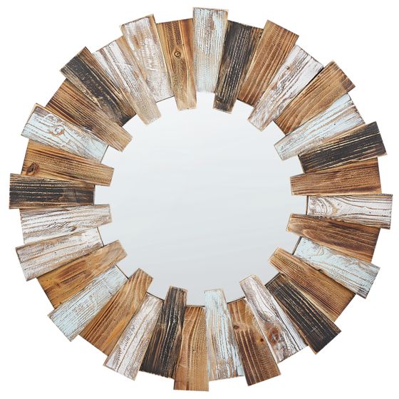 Seinäpeili ECATEPEC 66 cm 66 cm Ruskea