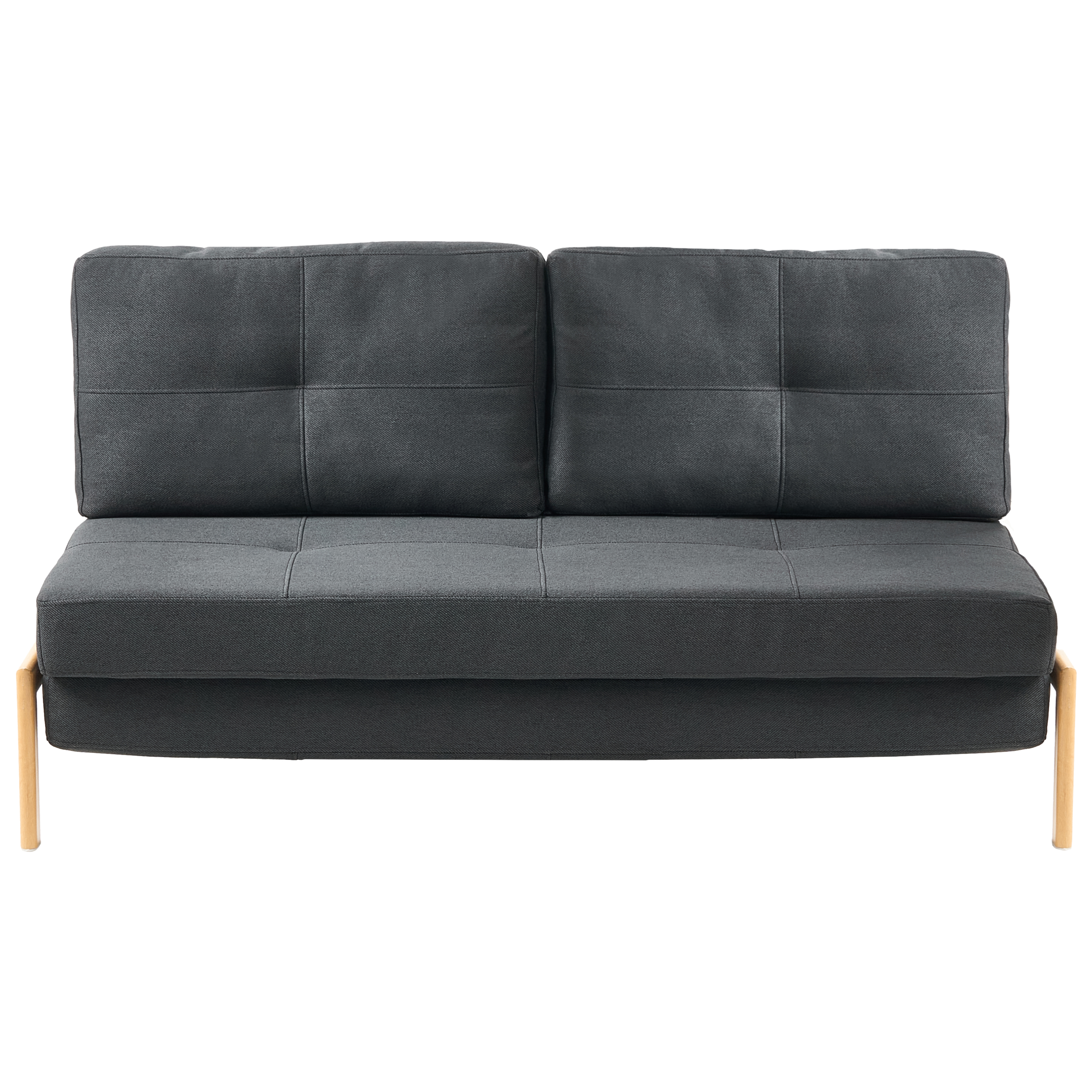 Vuodesohva EDLAND kangas Musta 2-istuttava