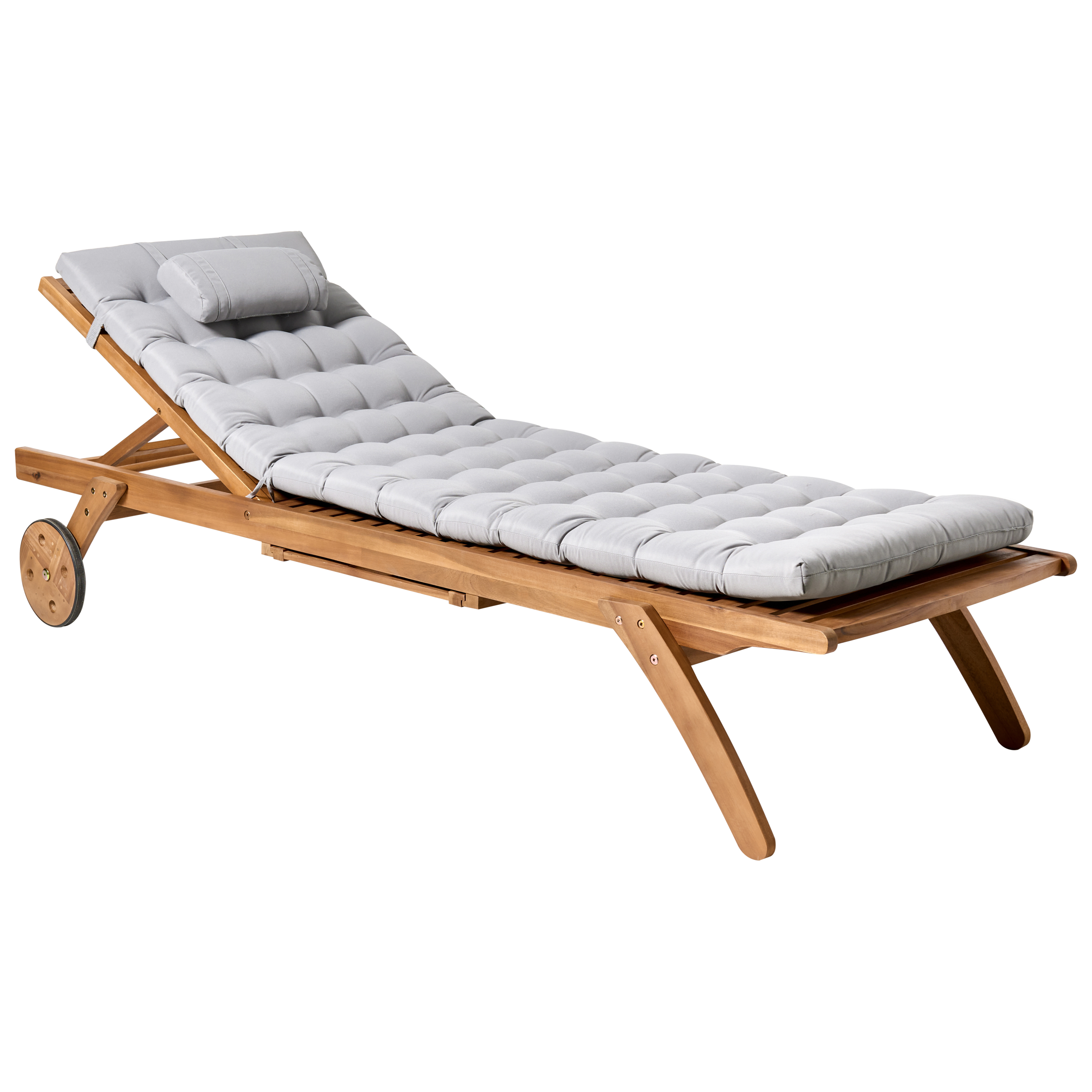 Aurinkotuoli pehmusteella CESANA PREMIUM akaasia Vaaleanharmaa